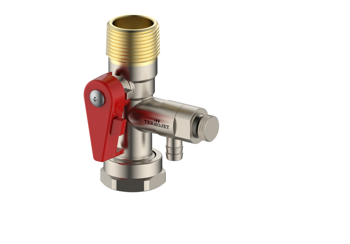 Запірний кран Termojet Dn20 (3/4"M)